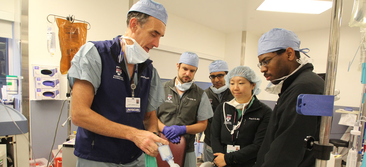 Dr. Baranov teaching residents