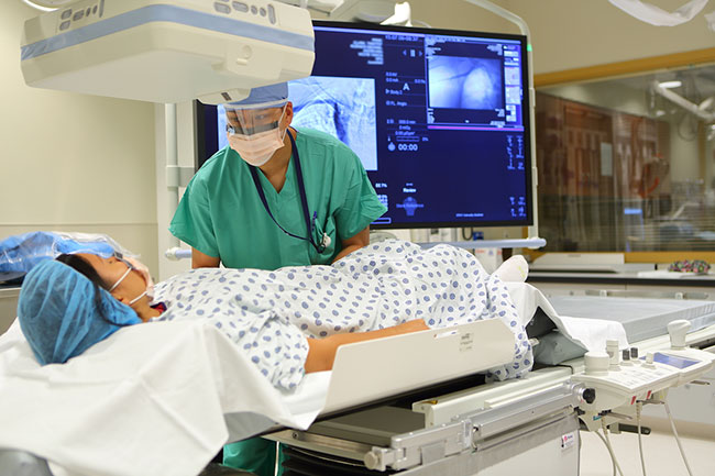 IR Doctor with patient at Presbyterian Hospital