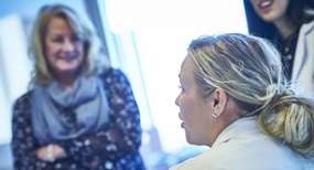 doctor talking to patient