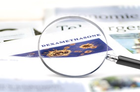 Dexamethasone in Magnifying Glass