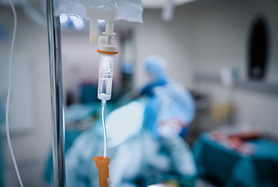 medical equipment with doctors in the background