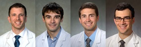 headshots of Doctors tropea, perrone, favilla, and gelfand