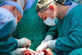 surgeons operating