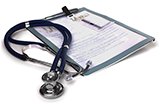 stethoscope and clipboard