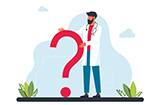 animated doctor with question mark