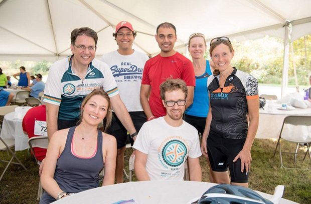 Ellen Fitzgibbon and Team GO at the 2017 Breakthrough Bike Challenge
