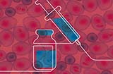 animated vial and syringe