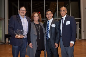 Casacio Family being awarded the Partners in Hope award