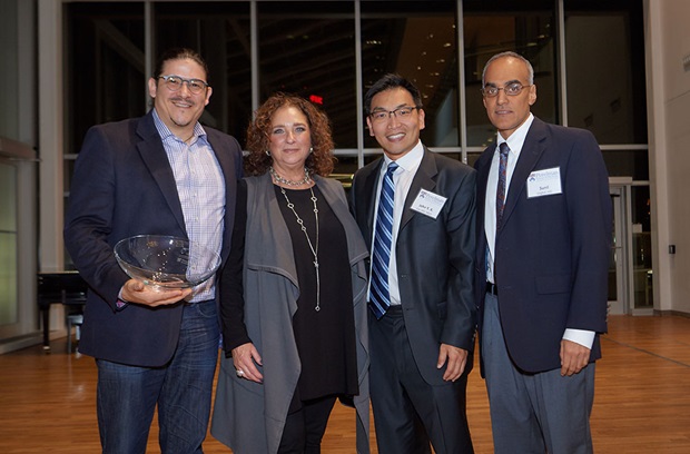 Casacio Family being awarded the Partners in Hope award