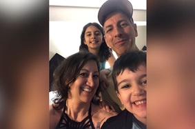 Cindy DelGiorno and family