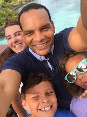 Byron Jenkins and his family