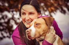 Jess and a dog