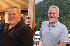 before and after of Jim