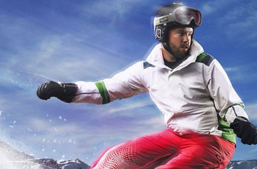 Chris Riding a Snowboard