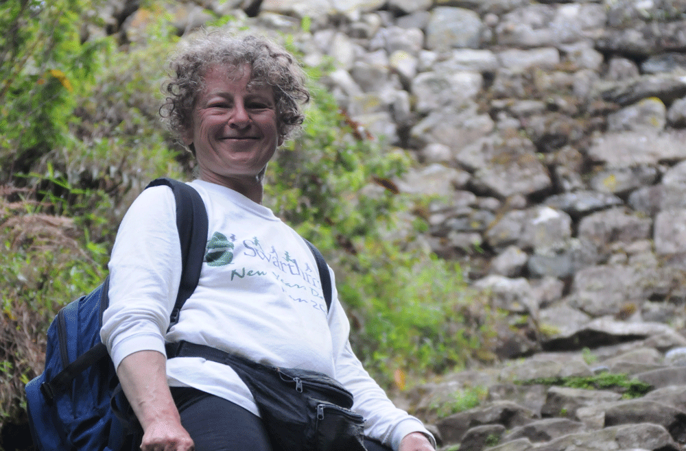 Alison Manaker smiling on a hike