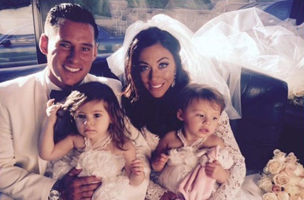 Bill Minnis with his wife and daughters