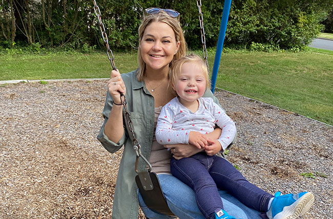 Jessica Bonkoski and child