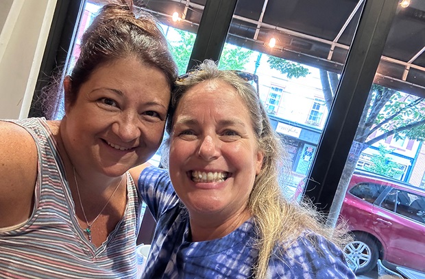 Tina smiling with donor