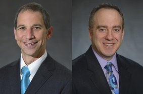 Headshots of Drs. Burger and Giuntoli in suits