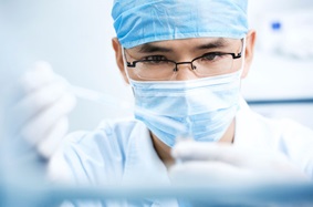 Researcher in the lab