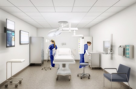 two people in operating room