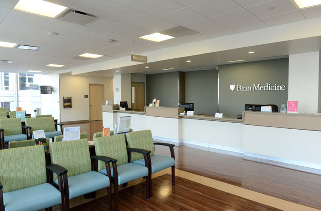 Penn Medicine Washington Square patient reception area