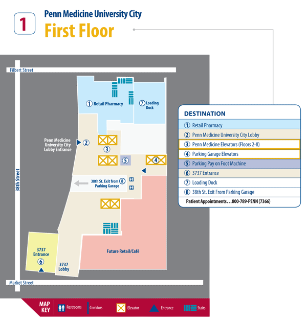 Penn Medicine University City floor plan