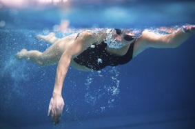 Woman swimming