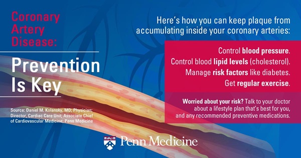 Coronary artery disease prevention