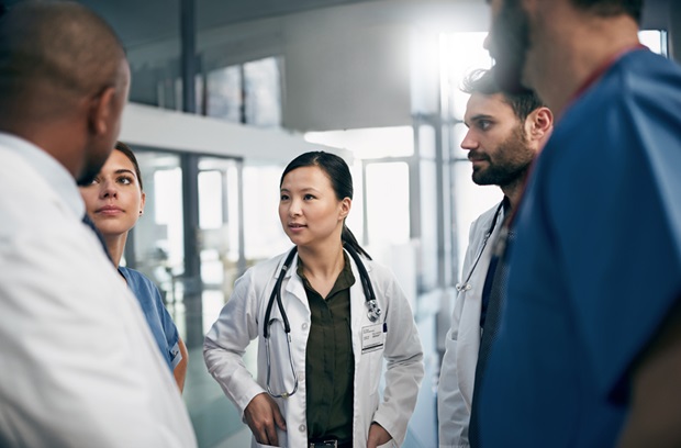 doctors discussing patient care