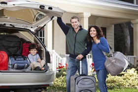 Family Packing the car