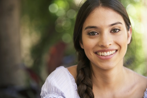 young girl smiling 
