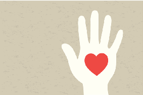 Hand with heart