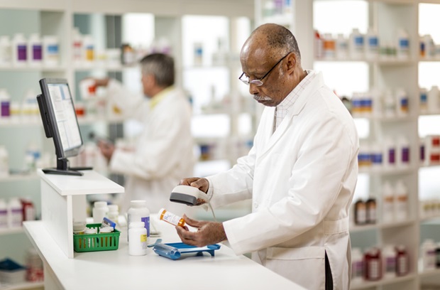Pharmacist at work