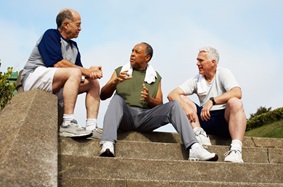 Group of friends talking