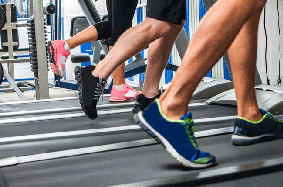 people running on treadmill