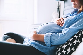pregnant women sitting