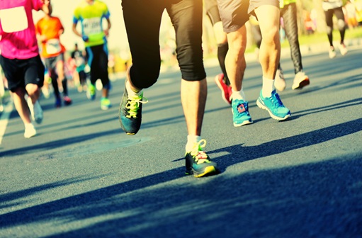 people running in a race