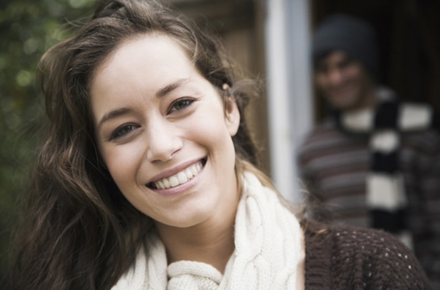 Young woman smiling
