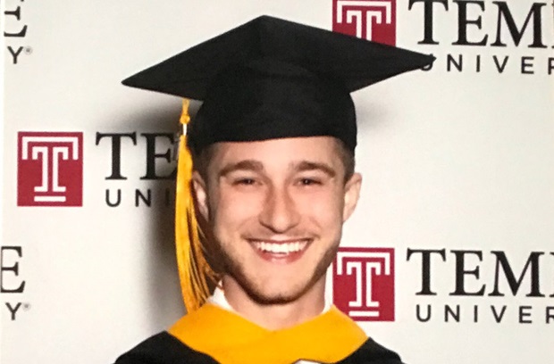 Headshot of former patient Alec Berenbaum at graduation