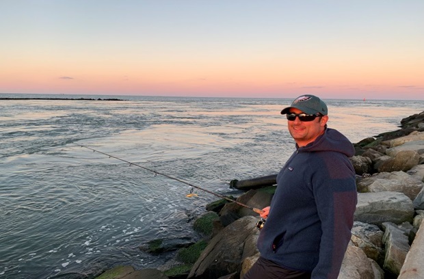 Ed Jackson fishing