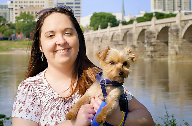 Brandie with dog