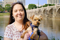 Brandie with dog
