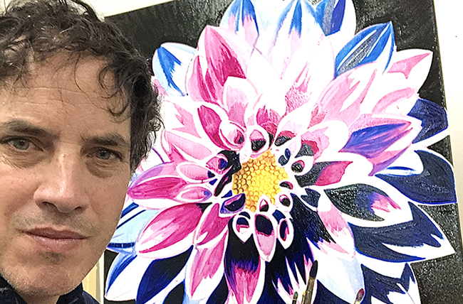perry patient story with flower painting