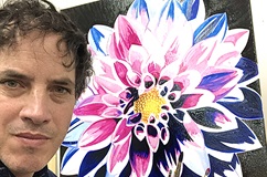 perry patient story with flower painting