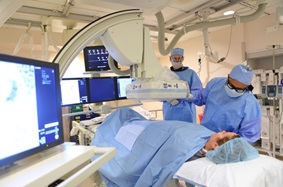 IR Physicians with a patient
