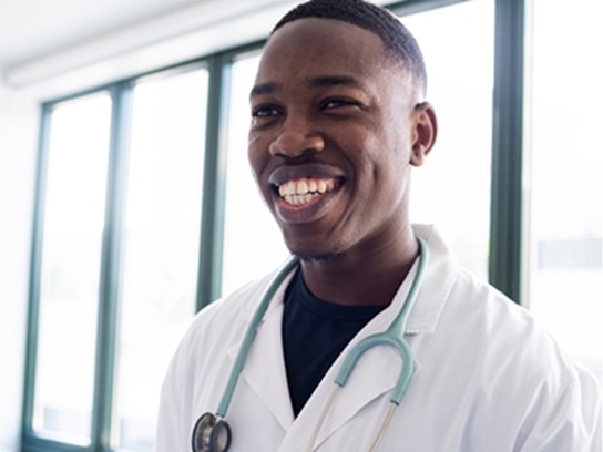 Doctor smiling