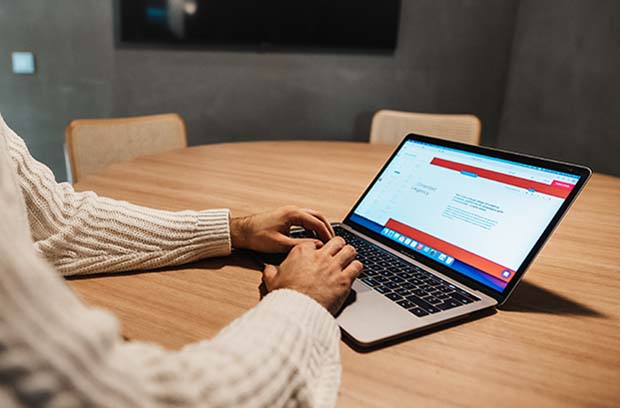 woman on laptop