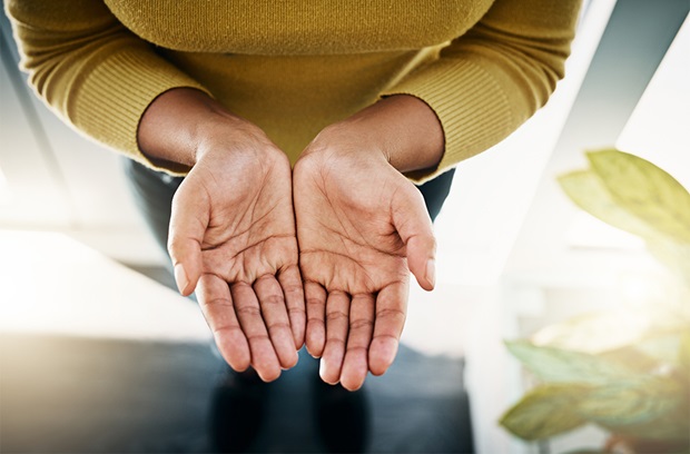 open hands