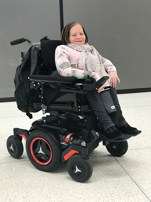 woman in wheelchair